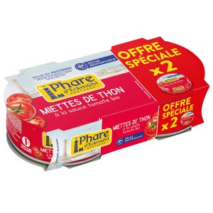 MIETTES DE THON LISTAO* A LA TOMATE BIO 160G LOT DE 2