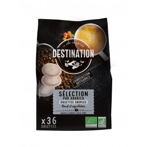 CAFE DOSETTES SOUPLES SELECTION 100% ARABICA 36 UNITES BIO