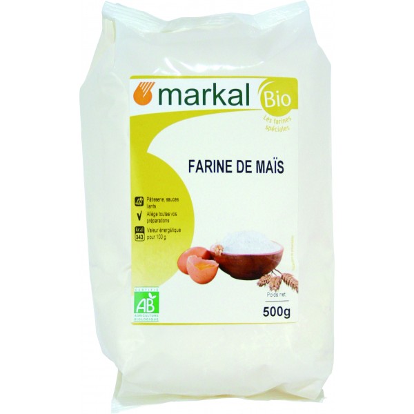 Farine de Maïs 500 g – Coeur de Céréales