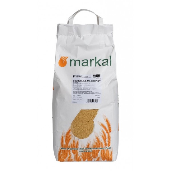 Semoule complète de blé dur fine bio - Markal